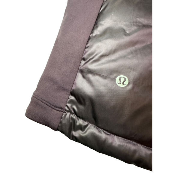 Lululemon Down For A Run Goose Down Quilted Vest II Size 6 Inkwell Purple Winter - Picture 5 of 6